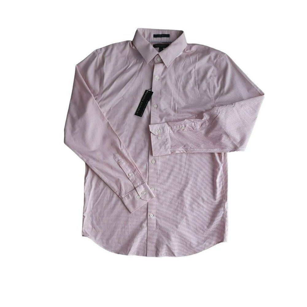 Banana Republic Slim Fit 100% Cotton Cross Red/White Men's Sz Large